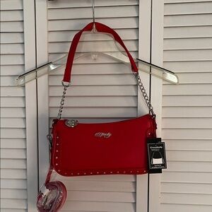 Red Crossbody Bag Ed Hardy